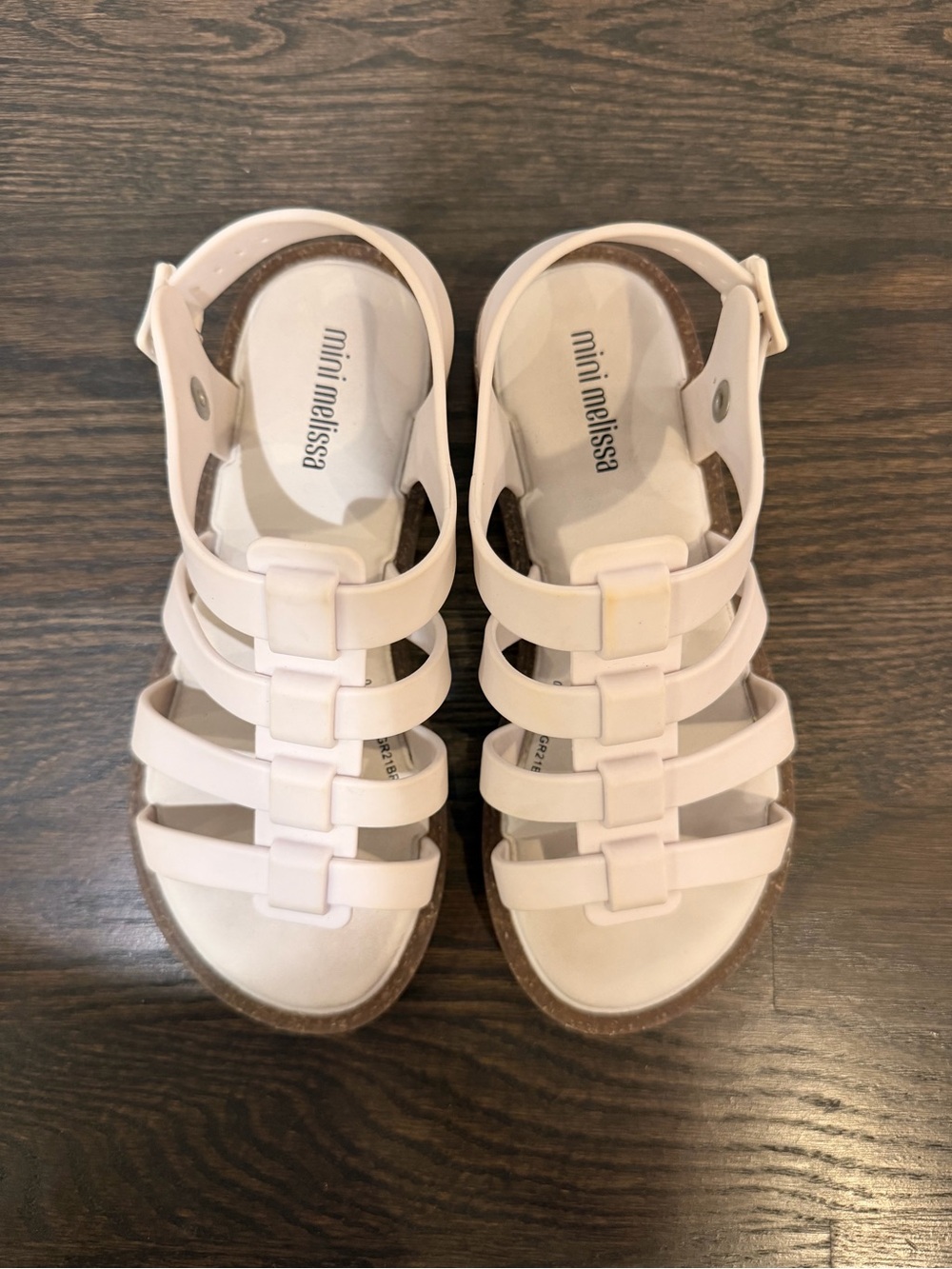 Mini Melissa Light Pink Multi-Strap Jelly Sandals Size 1 US